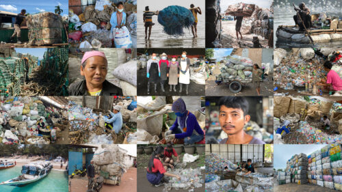 Waste collectors and recycling workers behind certified ocean-bound plastic supply chains in Southeast Asia